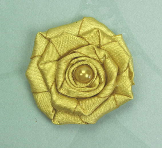 GT-5cm Rosette Yellow Ochre Flower
